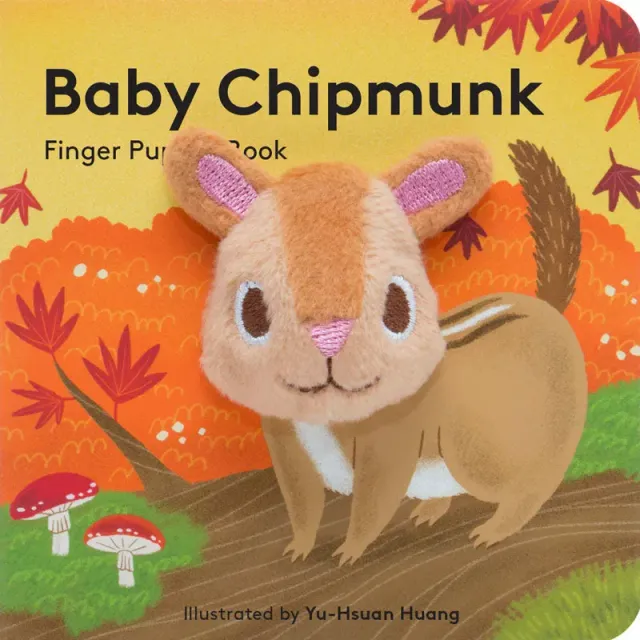 Chronicle Baby Chipmunk pekebok fingerdukke 0–3 år