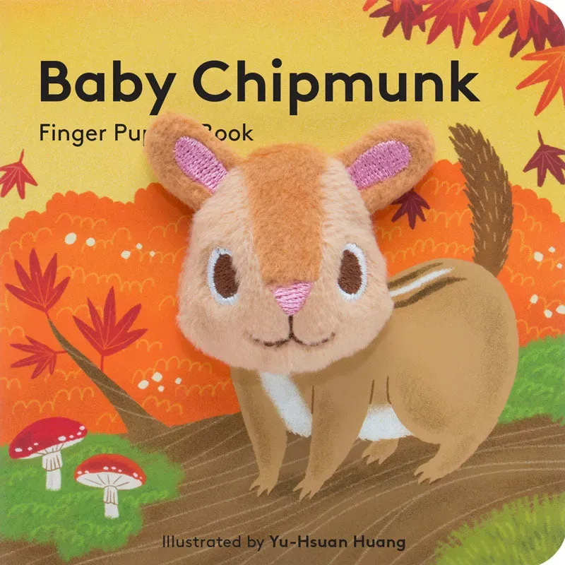 Chronicle Baby Chipmunk pekebok fingerdukke 0–3 år