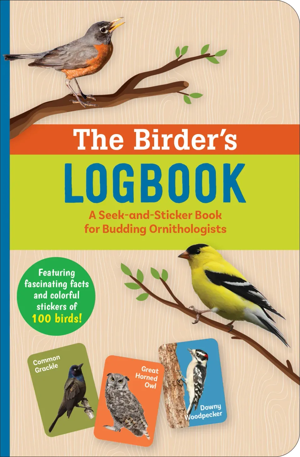 Peter Pauper Press Birder's Logbook klistremerkebok fugl