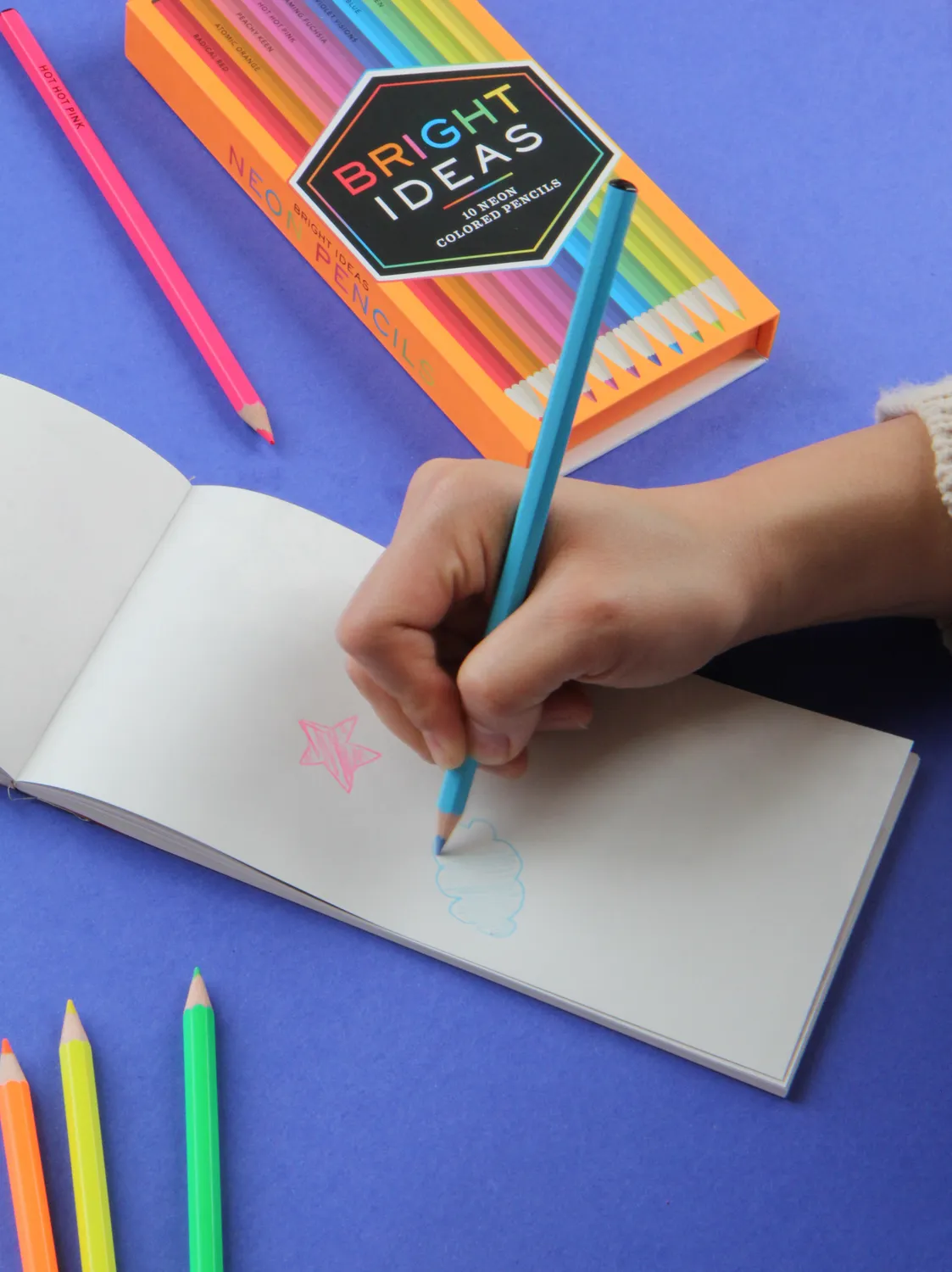 Bright Ideas Neon Colored Pencils fargeblyanter 10 stk neon