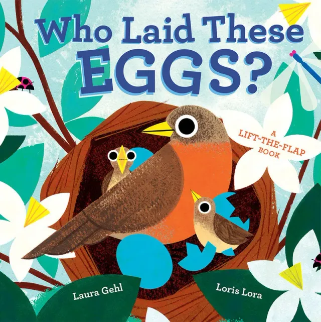 Abrams Appleseed Who Laid These Eggs? pekebok med klaffer