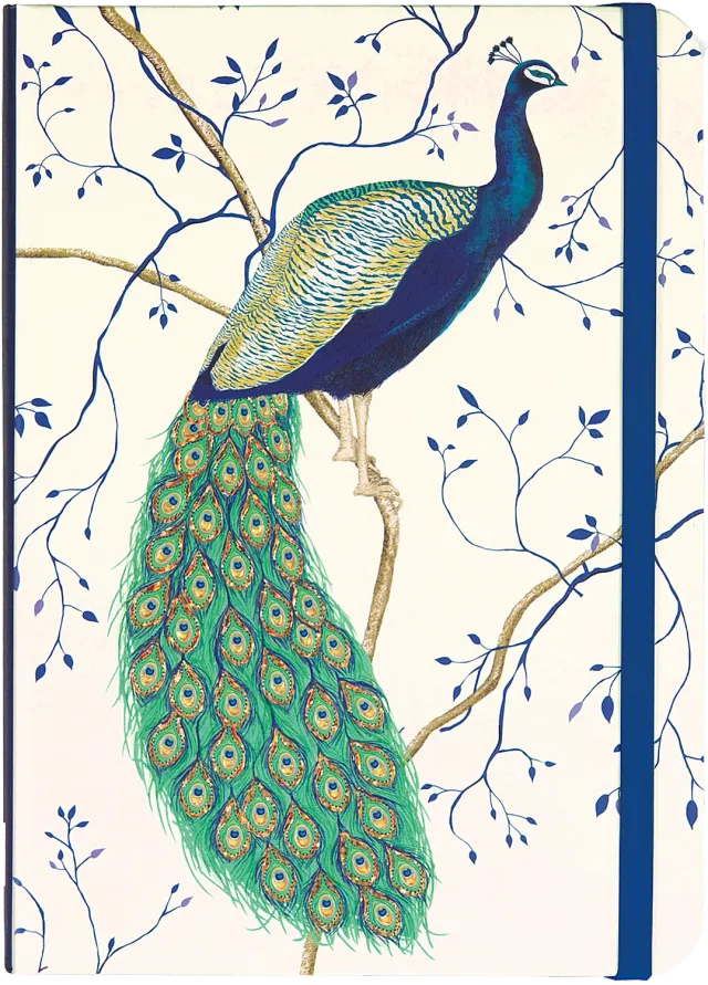 Peter Pauper Press Peacock journal innbundet påfugl