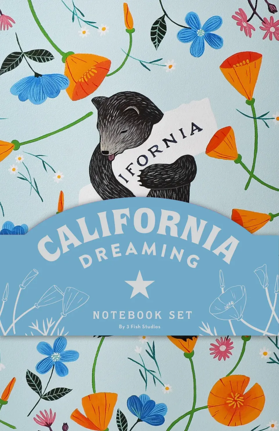California Dreaming Notebook Set notatbok 3-pakning