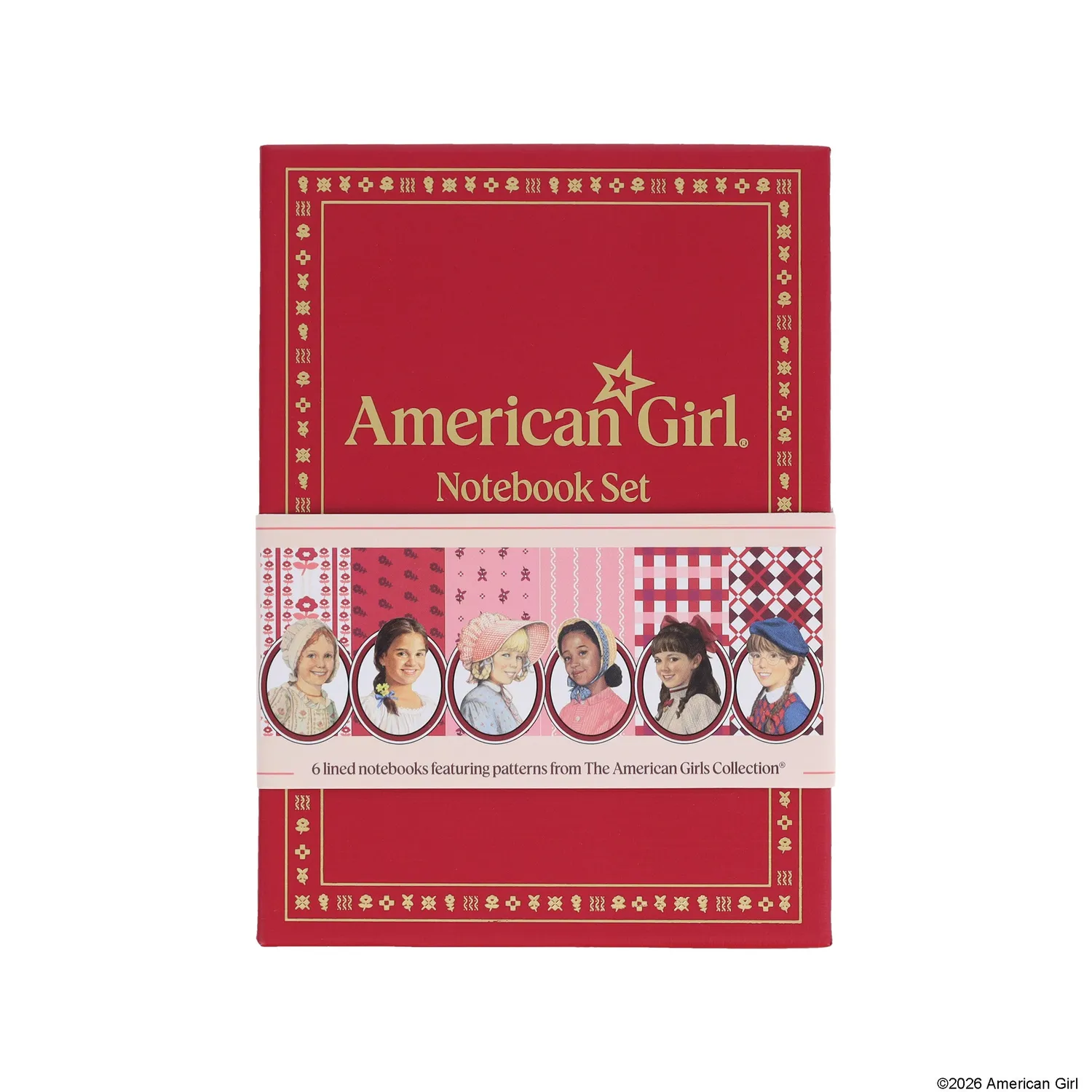 Abrams and Chronicle American Girl notatboksett 6 stk linjert