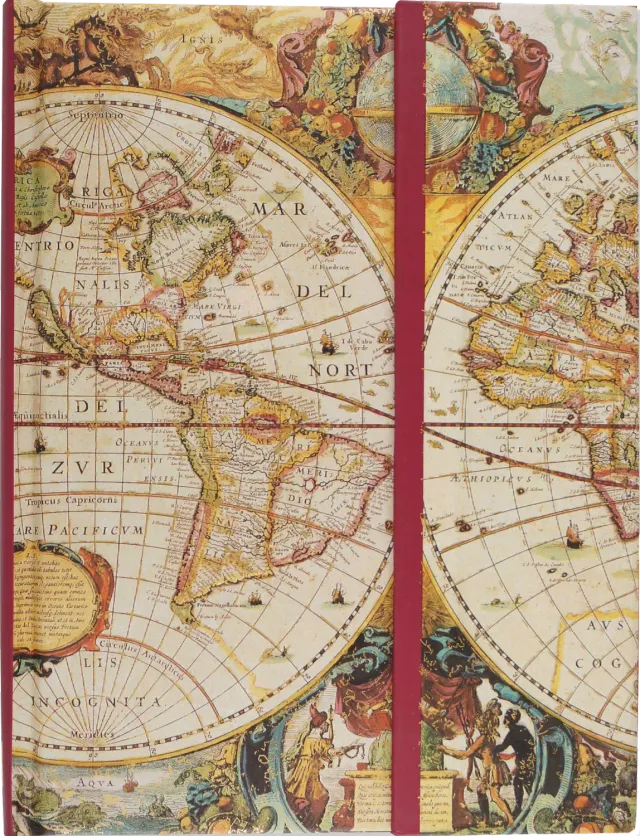 Peter Pauper Press Old World reisedagbok kart magnet