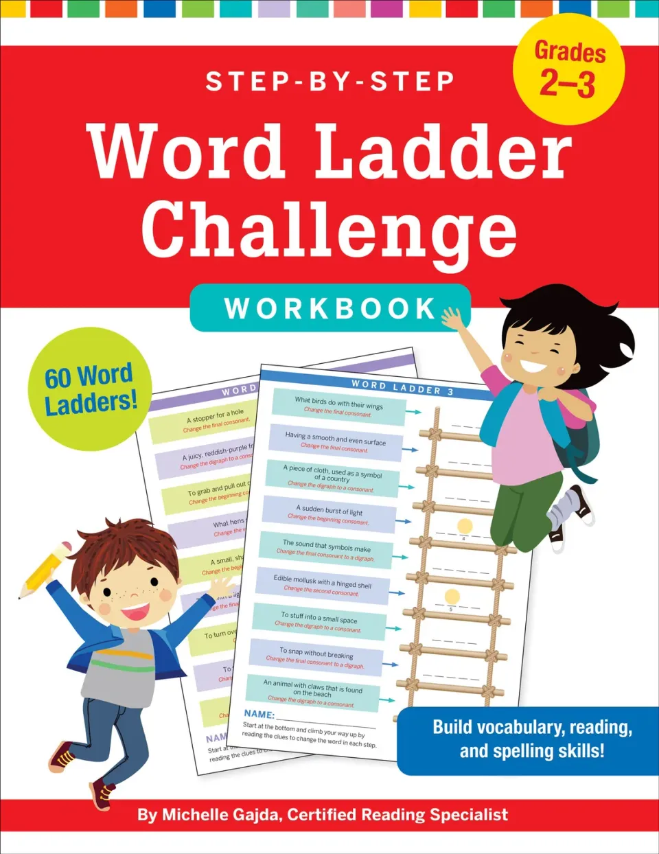 Step-by-Step Word Ladder Workbook 2-3 klasse engelsk 60 stk