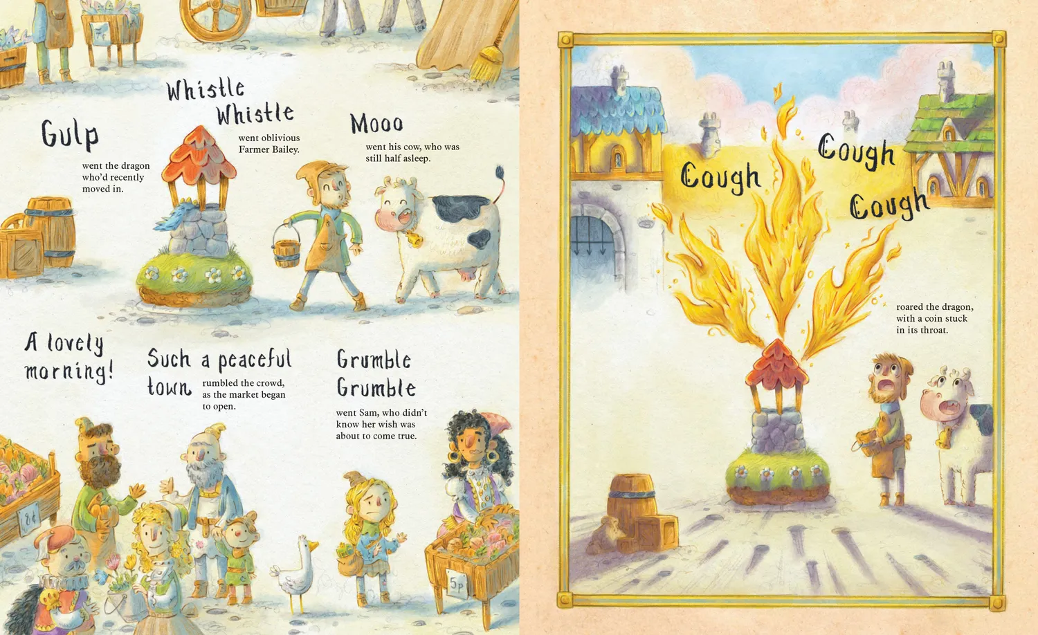 Chronicle Books There's a Dragon in the Well bildebok innbundet