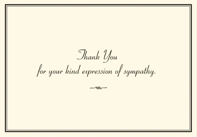 Peter Pauper Press Sympathy Thank You Notes takkekort 14 stk lin