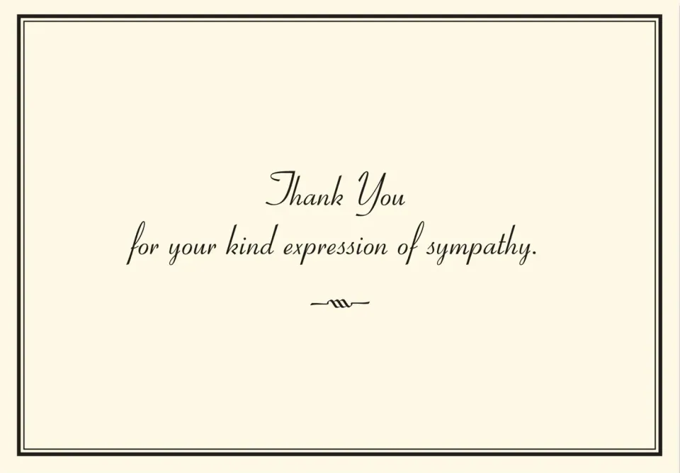 Peter Pauper Press Sympathy Thank You Notes takkekort 14 stk lin