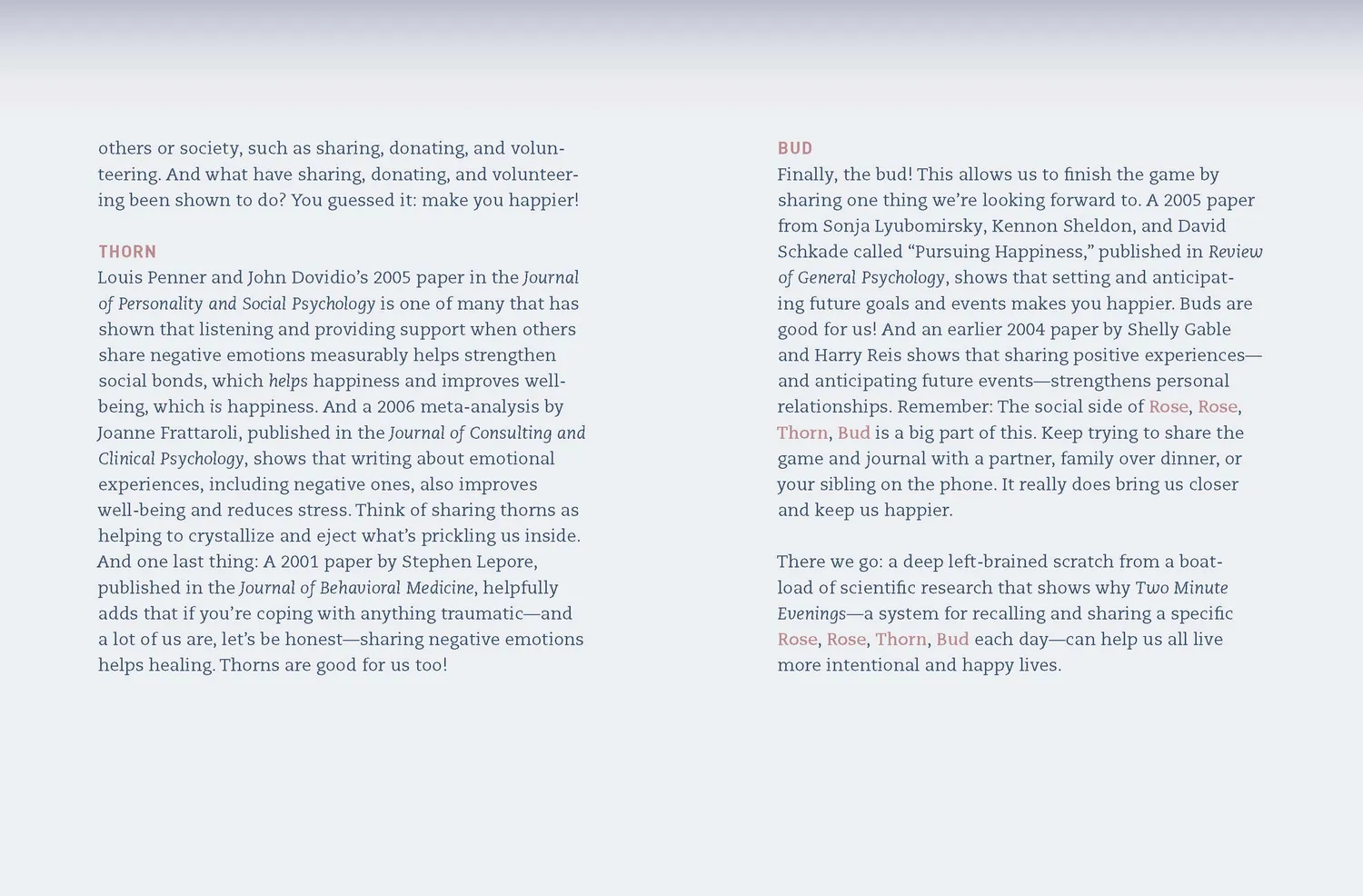 Abrams and Chronicle Two Minute Evenings journal kveldsrefleksjon