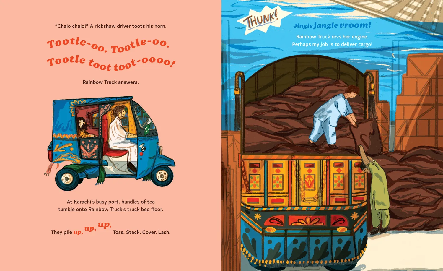 Chronicle Books Rainbow Truck innbundet bildebok