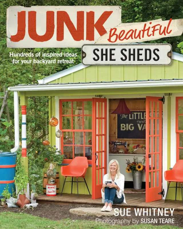 Taunton She Sheds bok pocket hagehus Junk Beautiful