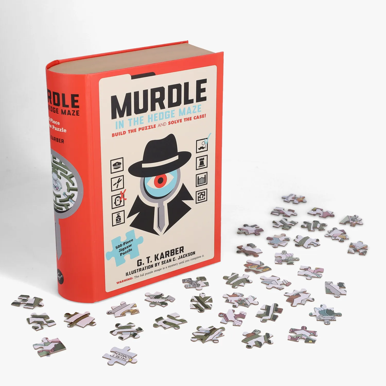 Murdle Hedge Maze puslespill 500 brikker krimlabyrint