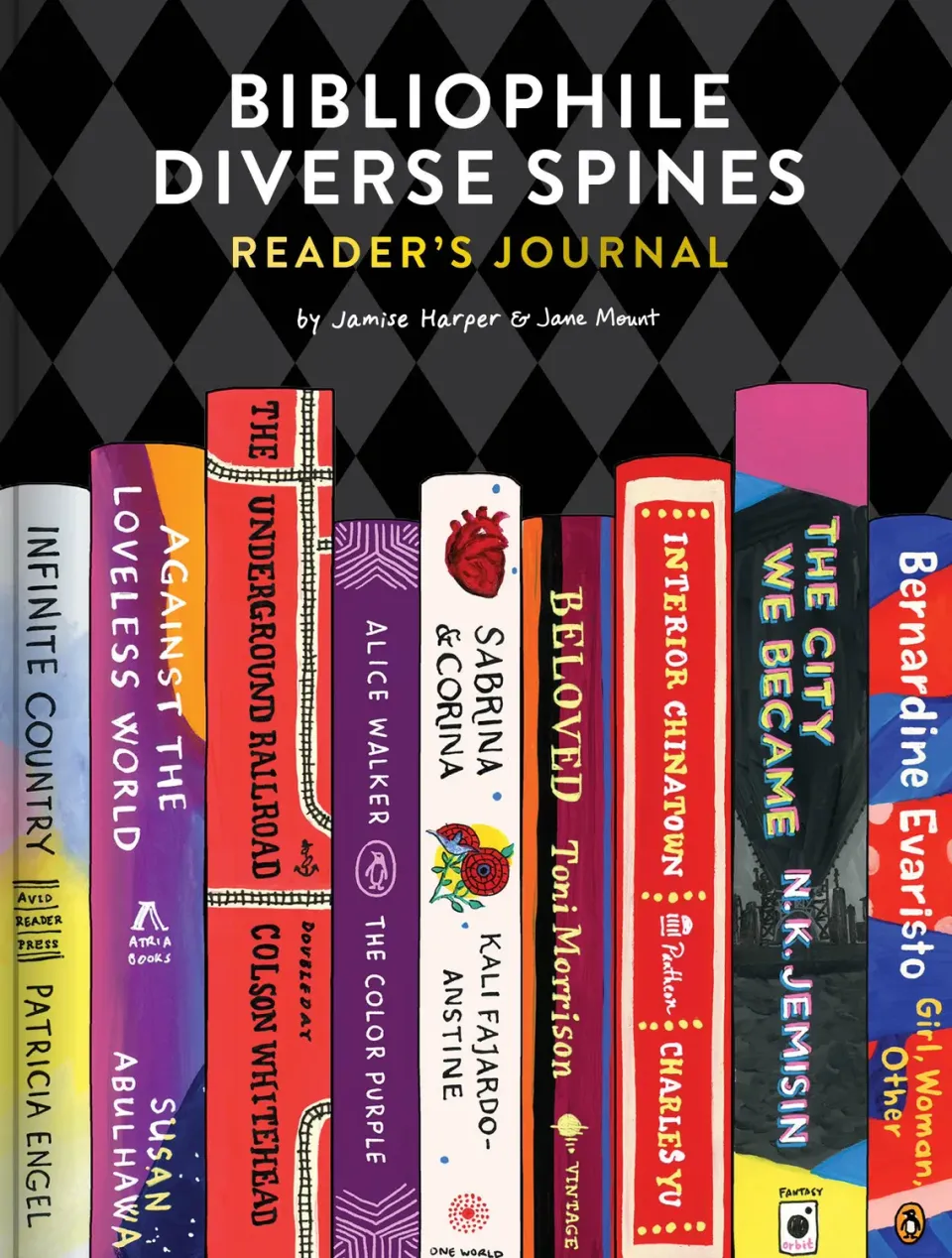 Bibliophile Diverse Spines lesedagbok journal gave