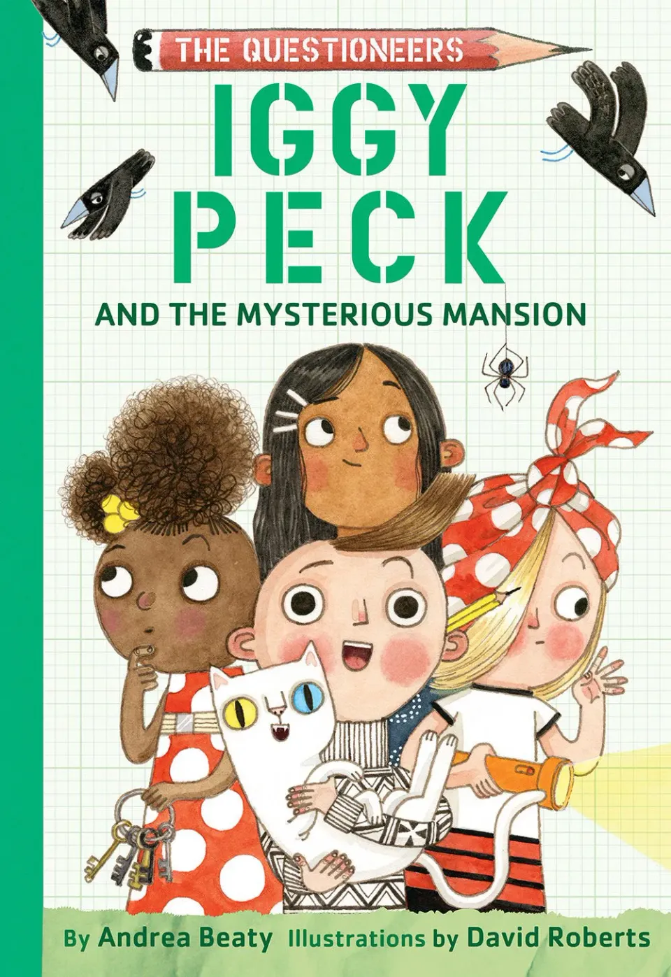 Abrams Iggy Peck Mysterious Mansion innbundet barnebok