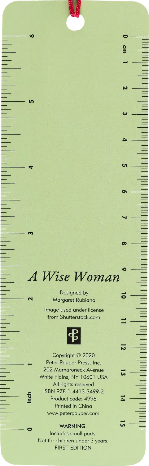 Peter Pauper Press A Wise Woman Once Said bokmerke blomster