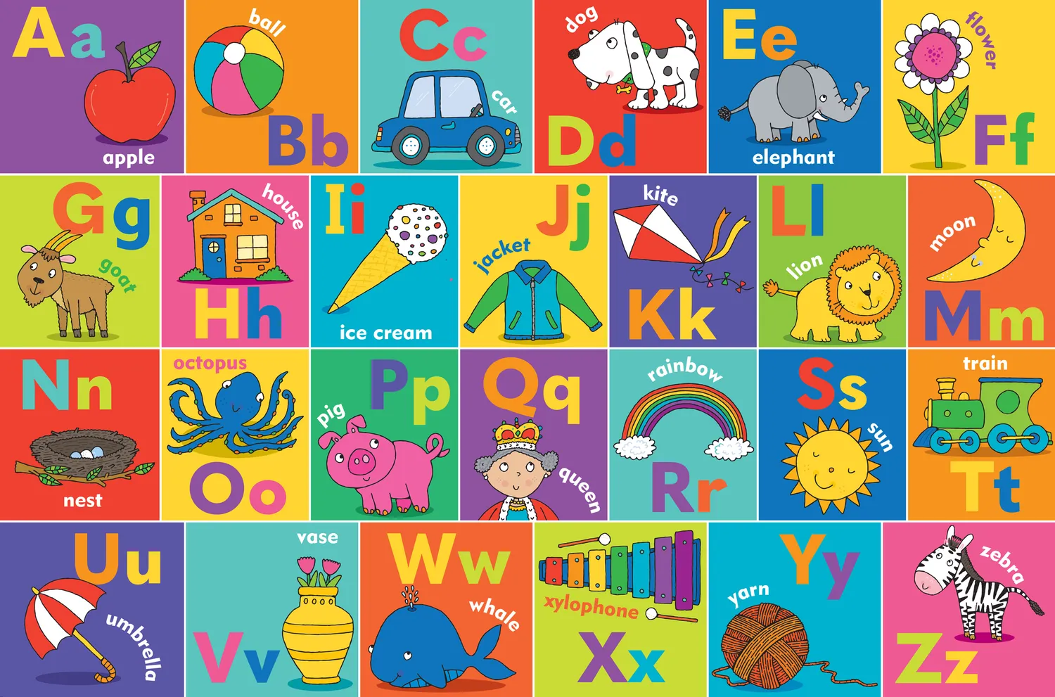 Peter Pauper Press Alphabet gulvpuslespill 24 brikker