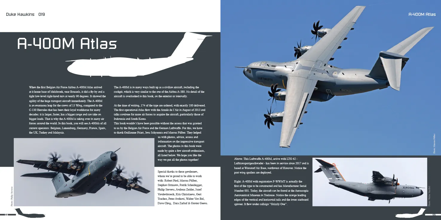 Duke Hawkins Airbus A400M Atlas bok transportfly
