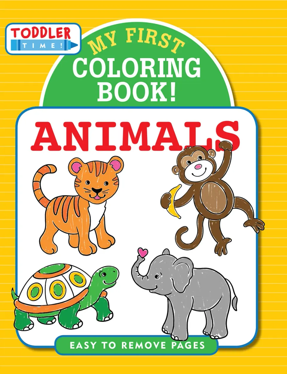 Peter Pauper Press My First Coloring Book Animals fargeleggingsbok dyr 3 år