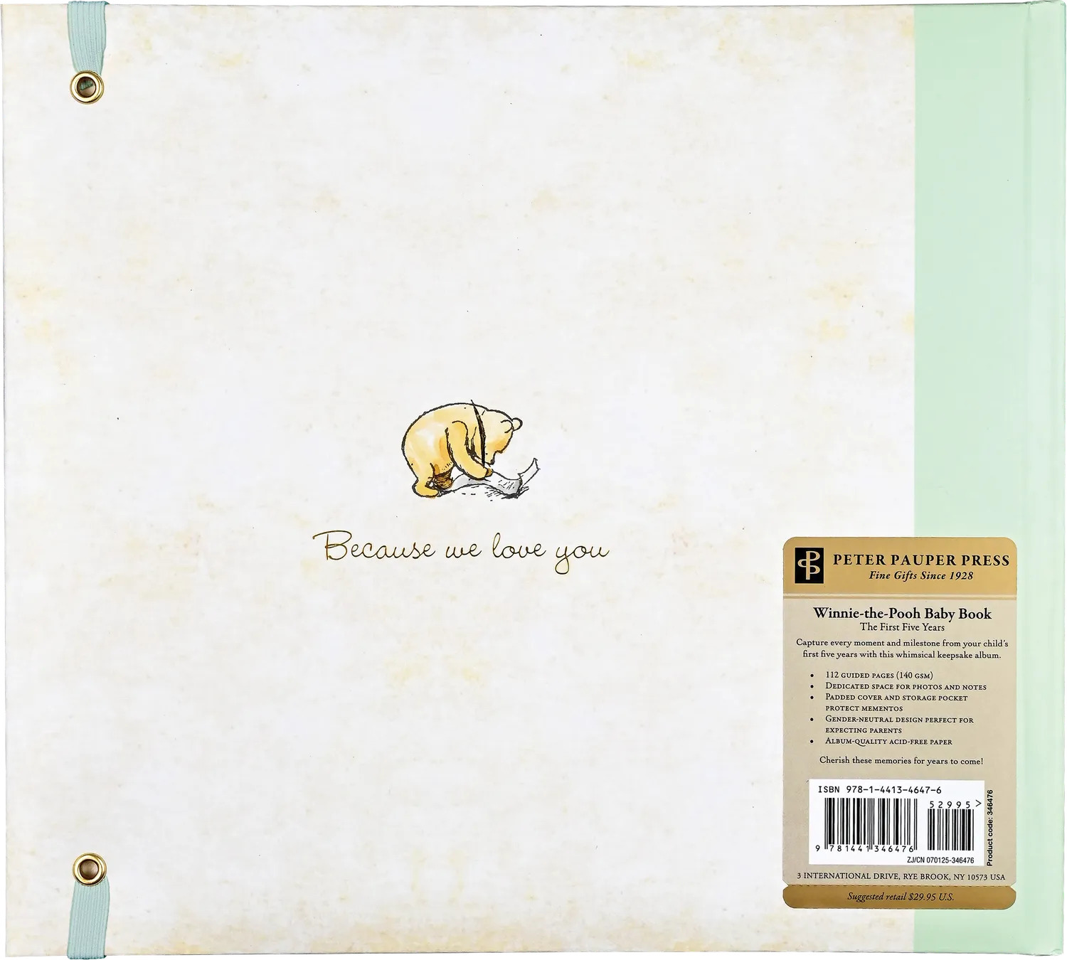 Peter Pauper Press Winnie-the-Pooh babybok første 5 år minnebok