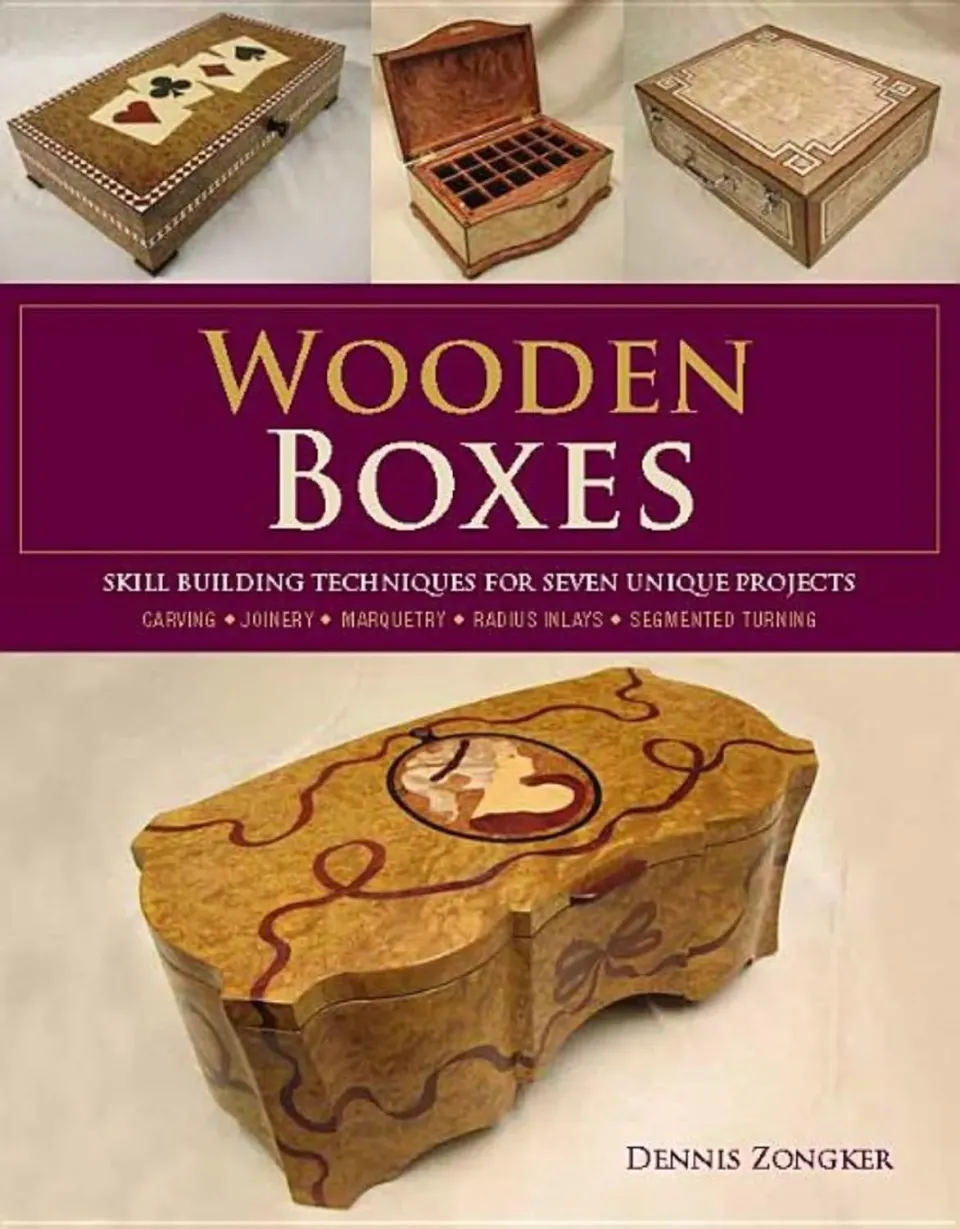 Abrams Wooden Boxes heftet bok treskrin