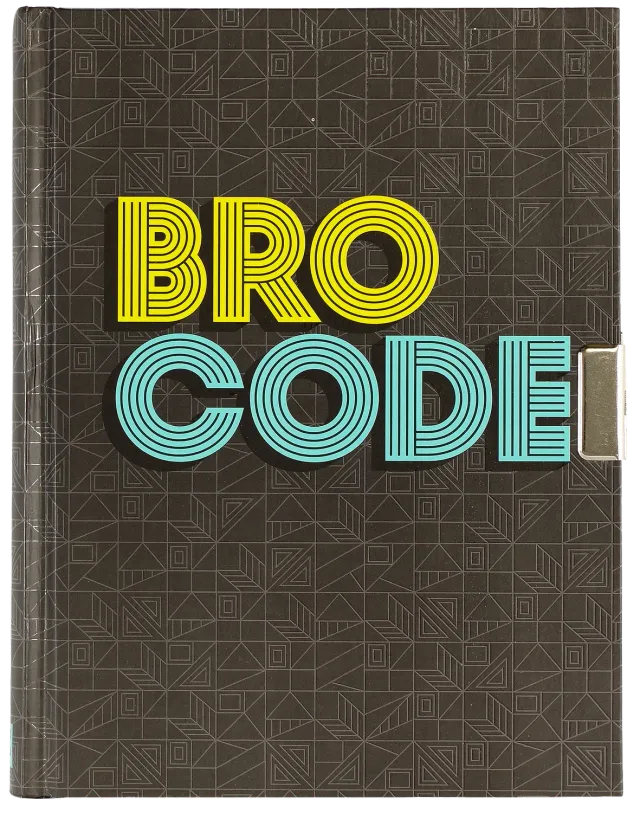 Peter Pauper Press Bro Code låsedagbok med nøkkel