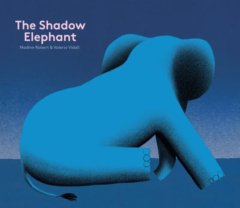 The Shadow Elephant pappbok følelser elefant
