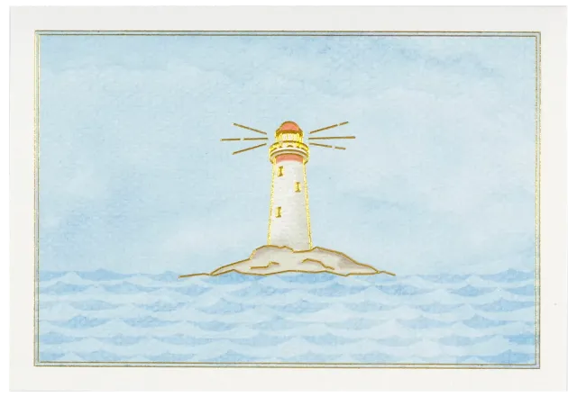 Peter Pauper Press Lighthouse notatkort 14 kort gaveeske