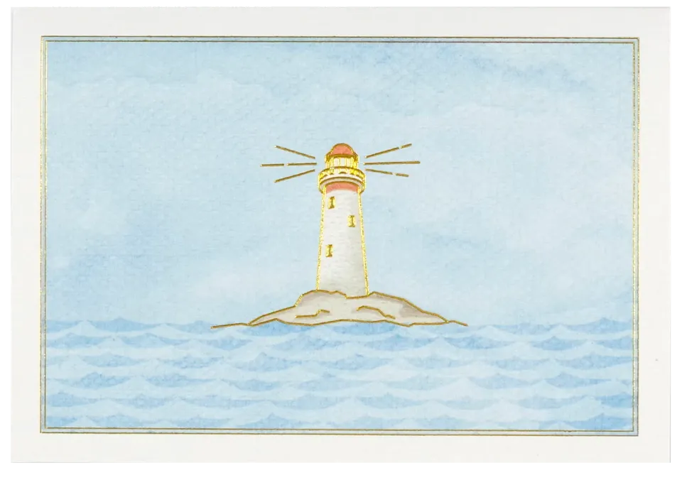 Peter Pauper Press Lighthouse notatkort 14 kort gaveeske