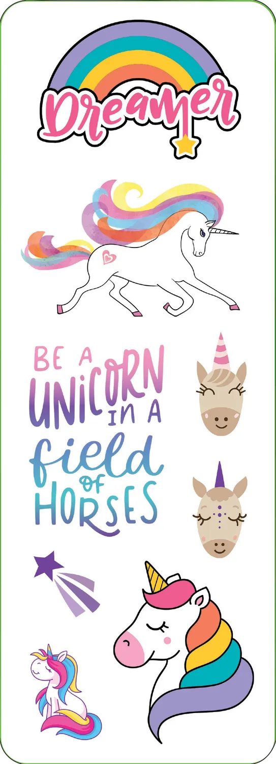 Peter Pauper Press Unicorns Sticker Set klistremerker 60 stk