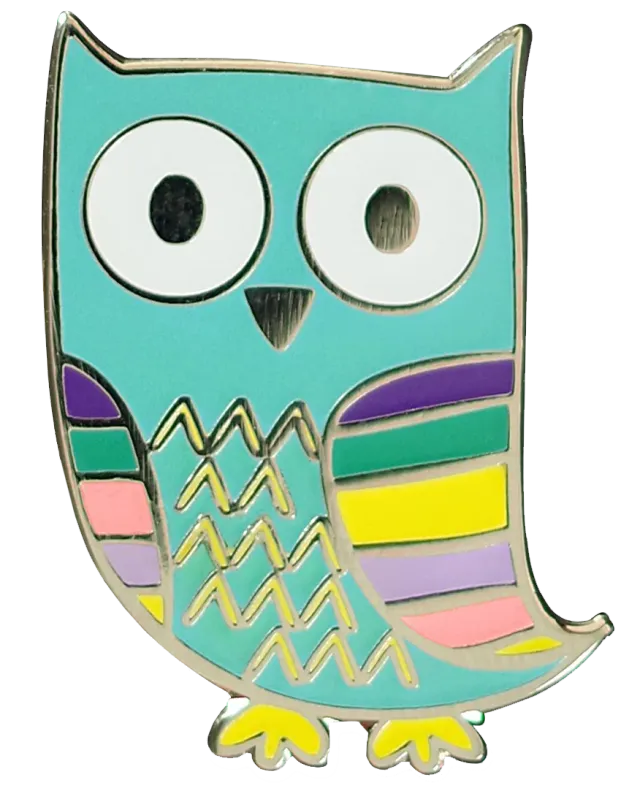 Peter Pauper Press Owl emaljepin ugle hard emalje