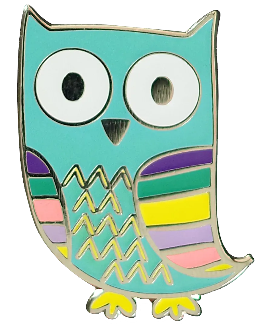 Peter Pauper Press Owl emaljepin ugle hard emalje