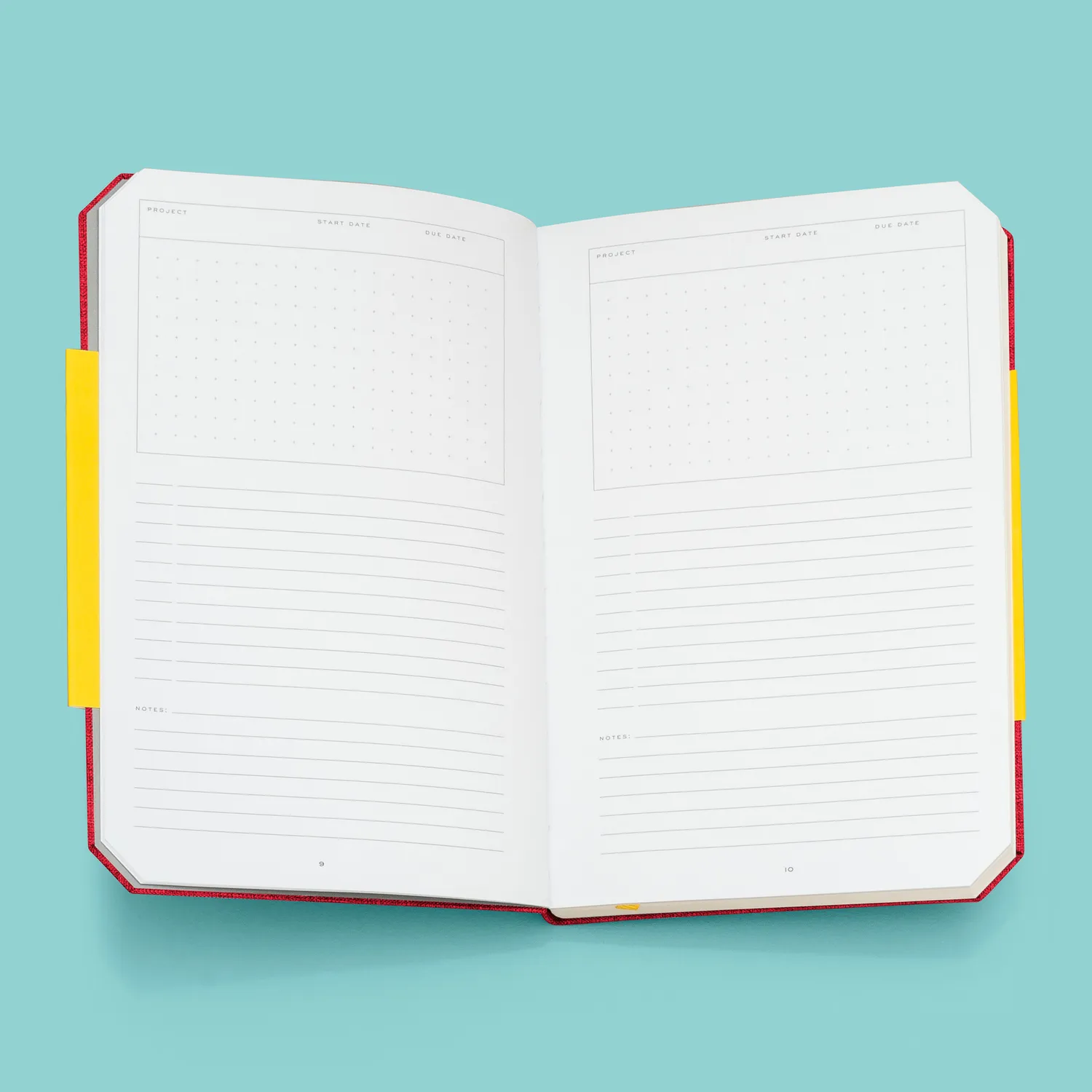 Abrams and Chronicle Go-To Notebook notatbok brick red dotted