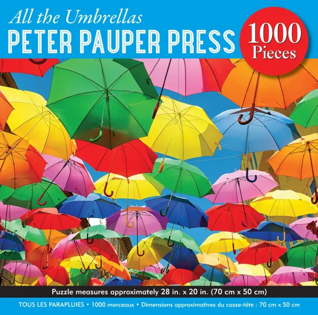 Peter Pauper Press All the Umbrellas puslespill 1000 brikker