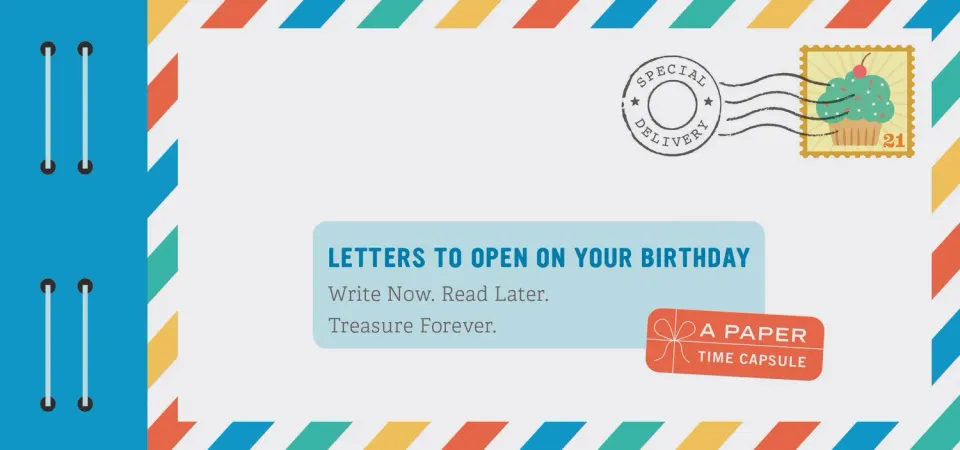 Chronicle Books Letters Birthday brevsett 12-pak