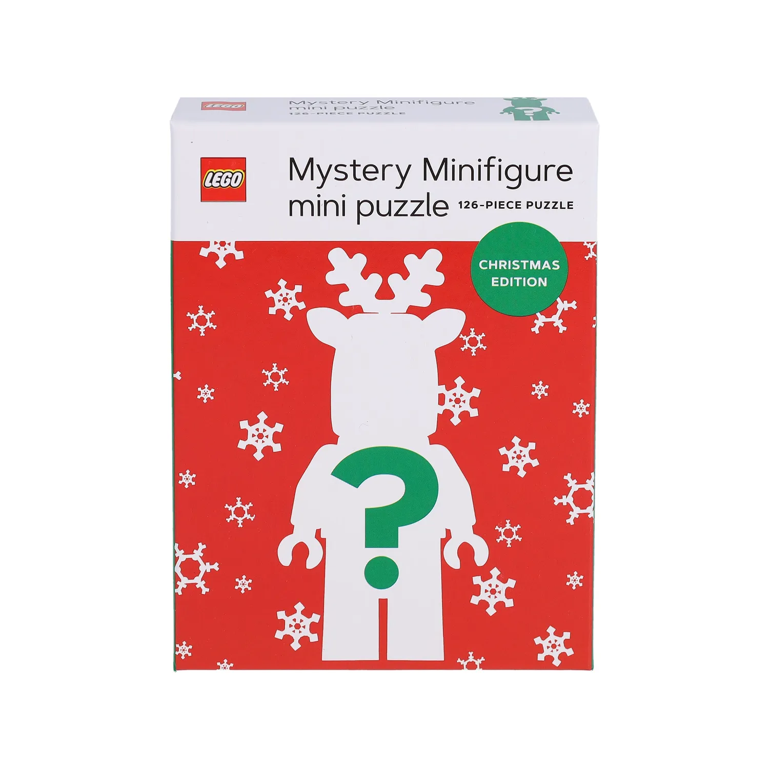 LEGO Mystery Minifigure puslespill 126 brikker rød jul