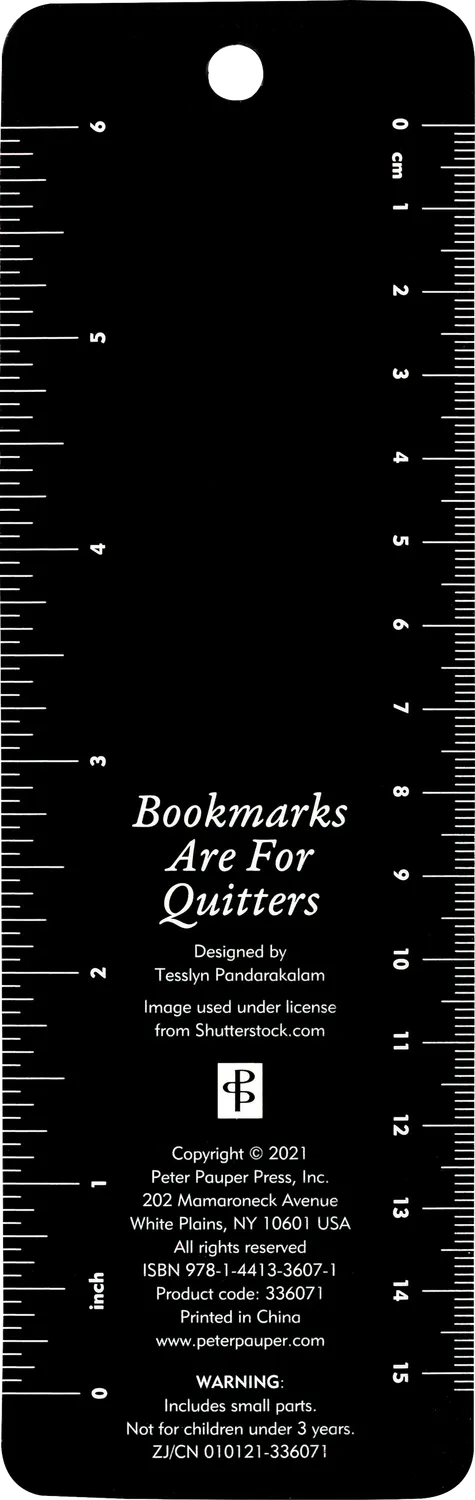 Peter Pauper Press Bookmarks Are for Quitters bokmerke