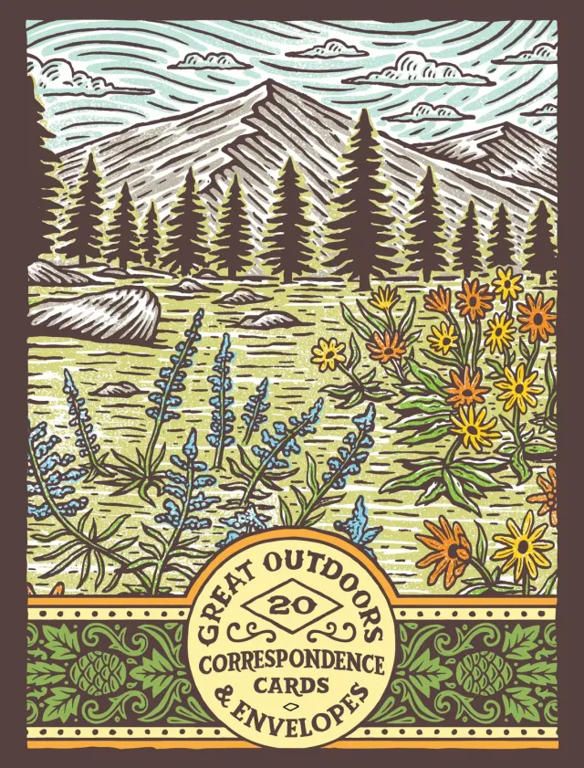 Chronicle Books Great Outdoors Correspondence Cards brevkort 20-pak