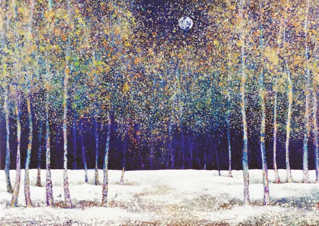 Peter Pauper Press Woodland Evening julekort 20-pk med gullfolie