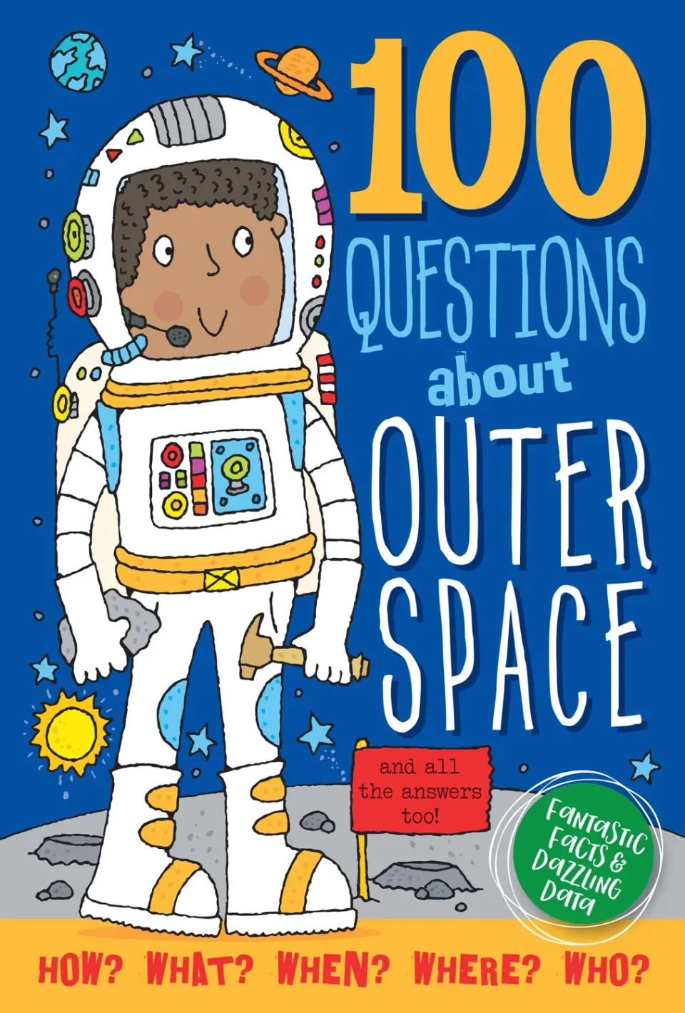 Peter Pauper Press 100 Questions Outer Space faktabok innbundet