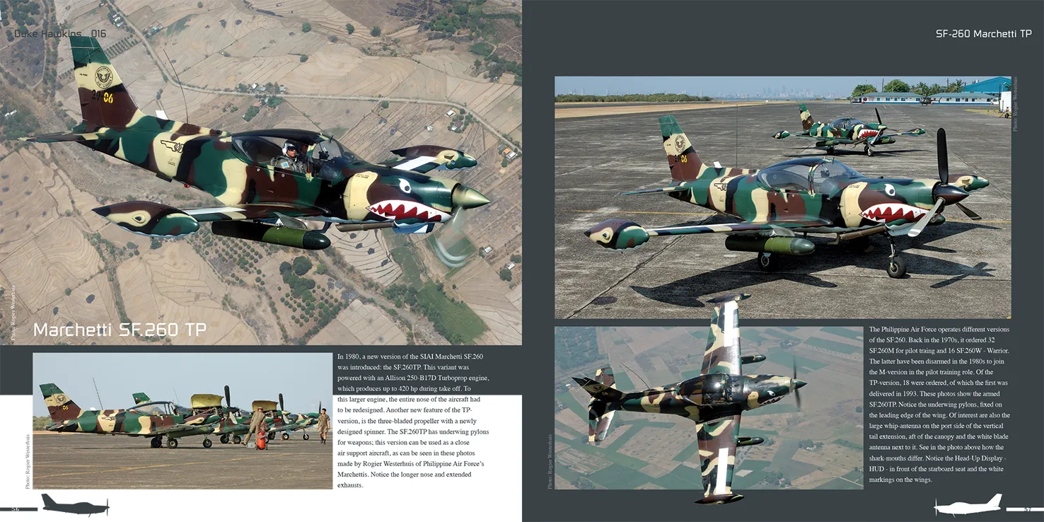 Duke Hawkins Marchetti SF.260 bok walkaround