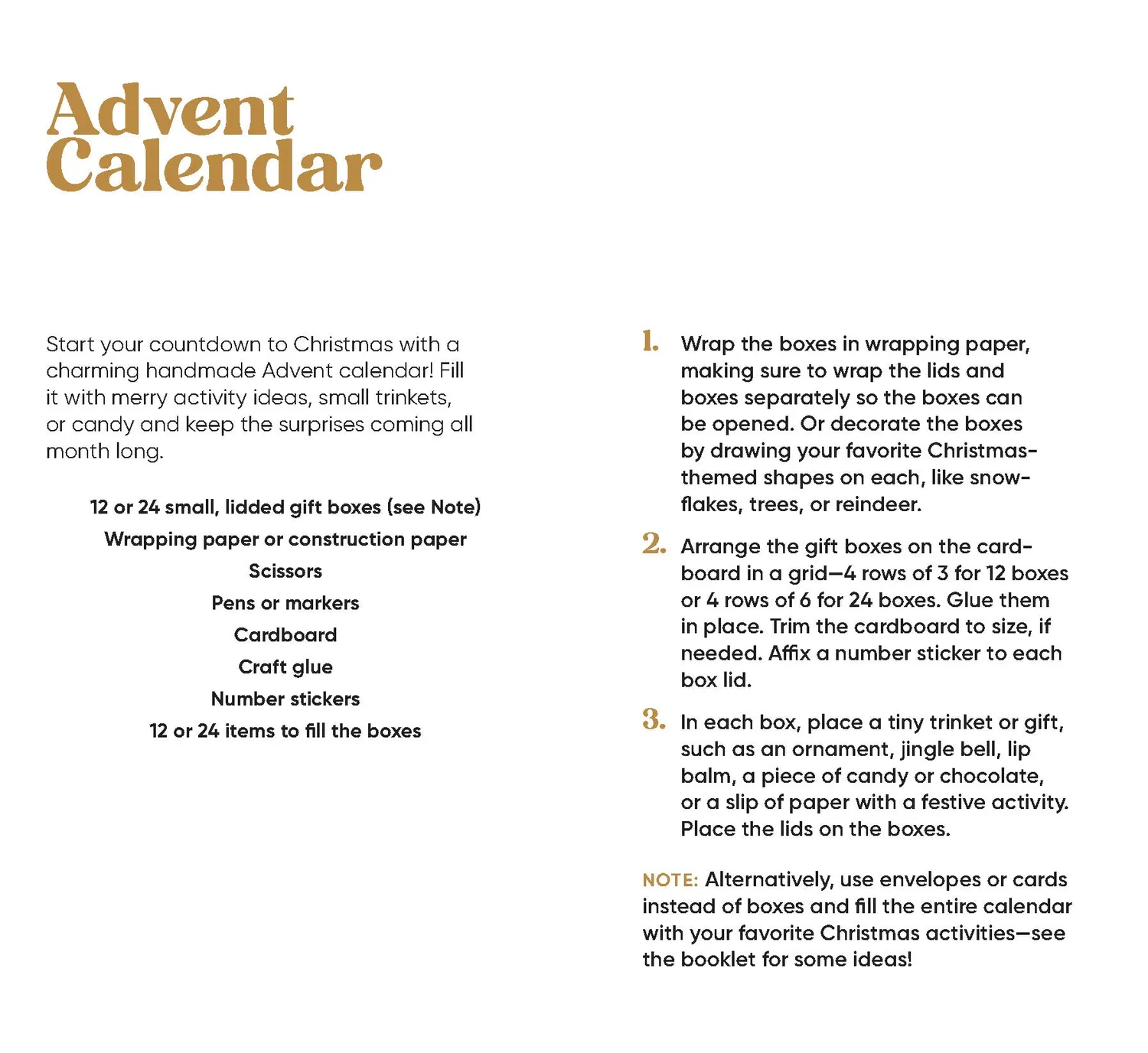 Abrams & Chronicle Books Christmas Countdown kortstokk 25 kort