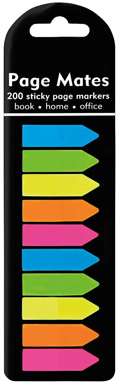 Peter Pauper Press Neon Arrow sidemarkører 200 stk neon