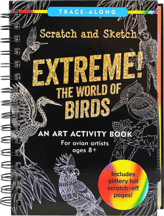 Peter Pauper Press Scratch and Sketch Birds skrapebok