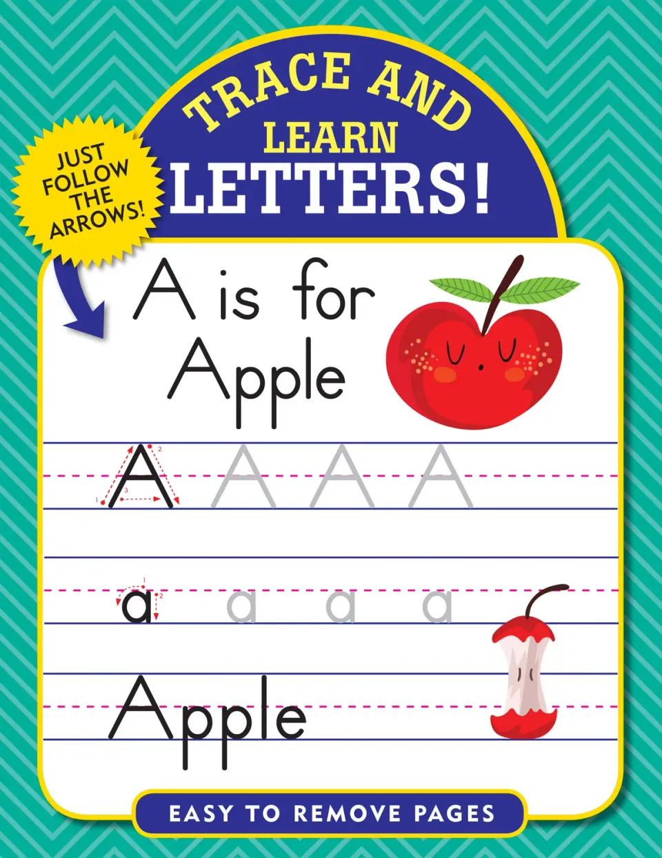 Peter Pauper Press Trace & Learn Letters arbeidsbok 112 sider