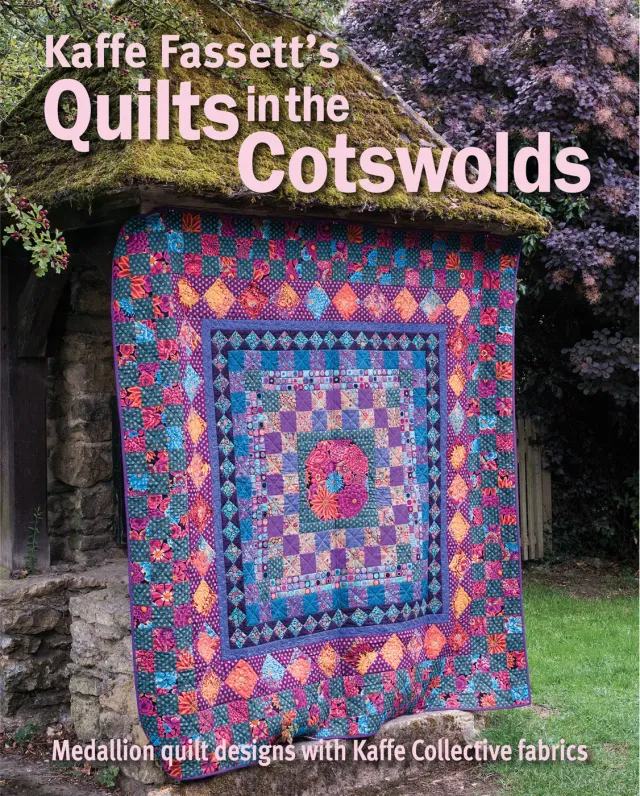 Abrams Kaffe Fassett Quilts in the Cotswolds bok heftet medaljong
