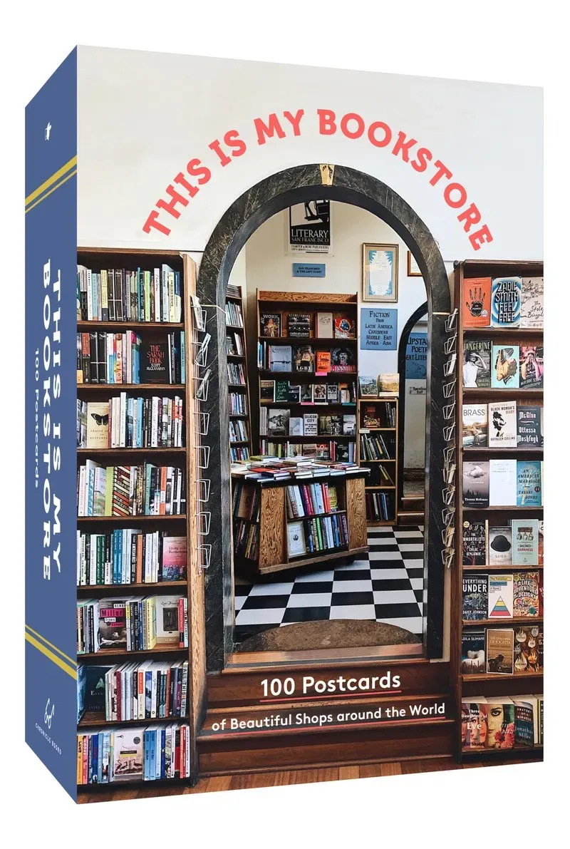 Chronicle Books This Is My Bookstore postkortbok 100 bokhandler