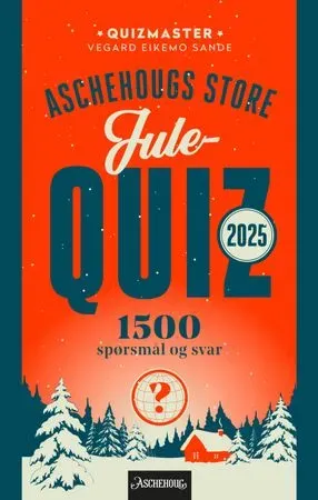 Bokia Aschehougs store julequiz 2025 pocketbok pent brukt quiz