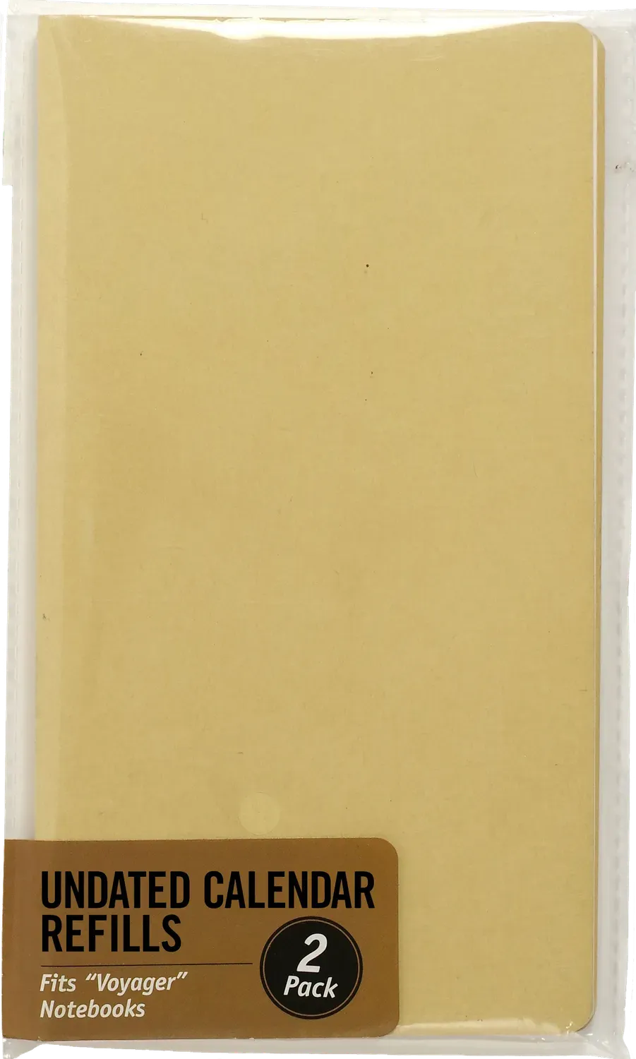 Peter Pauper Press Voyager Undated Calendar refill 2-pakning