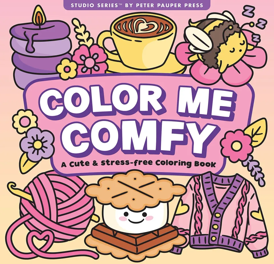 Peter Pauper Press Color Me Comfy fargeleggingsbok voksne kos